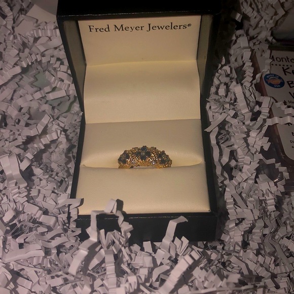 Jewelry - 10k Yg With blue Topaz Sz 9 178974